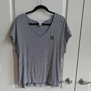 Tommy Bahama NY Yankee Striped Tee